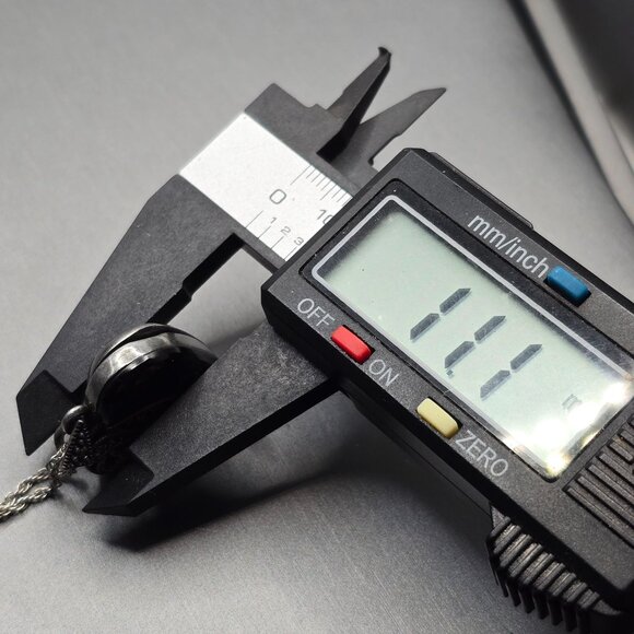 VTG FAS Sterling Silver Marcasite Onyx Heart Locket Pendant 1" Cutouts Signed - Picture 11 of 13